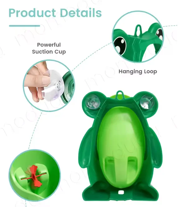 مبولة تدريب الأطفال على شكل ضفدع