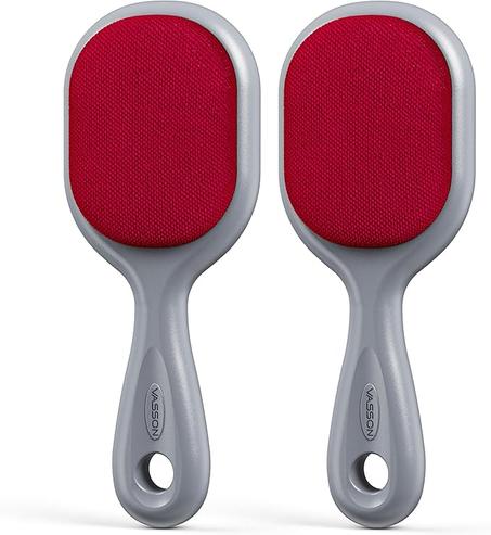 VASSON Cepillos de pelusa de doble cara, cepillo de terciopelo clásico para muebles y ropa, ideal para depilación de mascotas