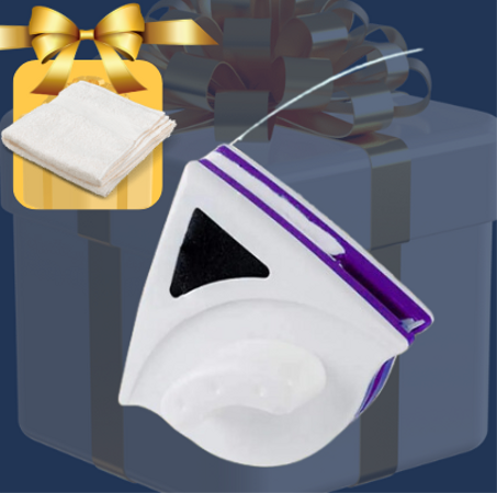ماسحة الزجاج المغناطيسية + منشفة هدية 🎁