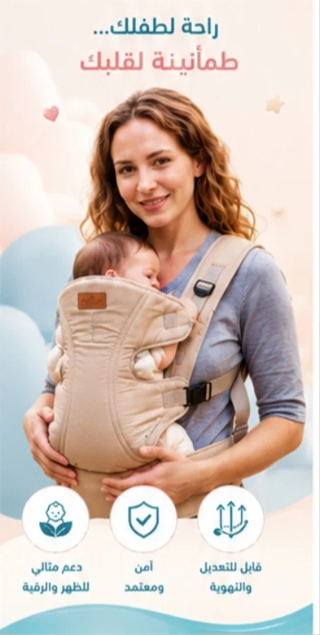 👶💖  اشعر بالراحة مع حامل الأطفال المريح لك ولابنك  💖👶