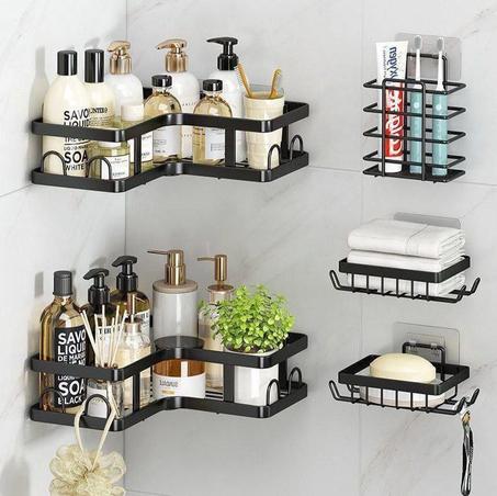 رف زاوية جداري بدون حفر