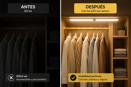 Ilumina automáticamente cualquier espacio sin cables ni instalación - AHORRA EN TU PRÓXIMA FACTURA DE LUZ