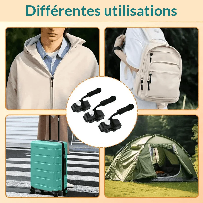 12 Pièces Kit de Réparation de Fermeture Éclair à Installation Facile CD
