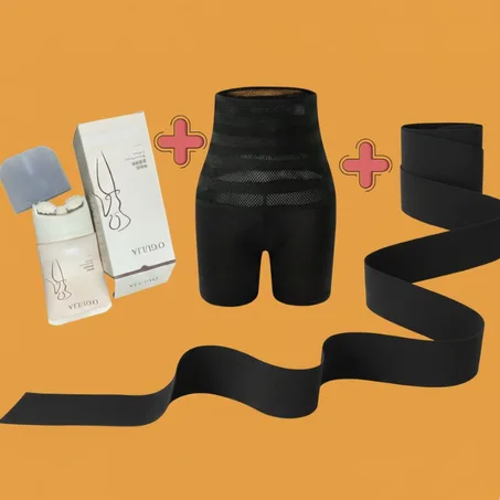 پاك من ثلاث منتجات : مشد + كريم + حزام (saudi)