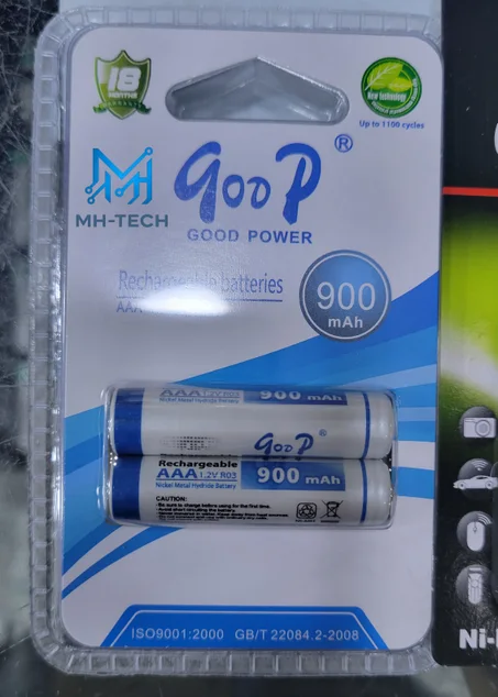 pack 2pille 1.2 900mah originale rechargeable
