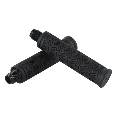 Poignée de guidon antidérapante pour trottinette électrique HX X7 X8 X9 Noir 143 33 mm Alliage d'aluminium + caoutchouc (2 pièces)