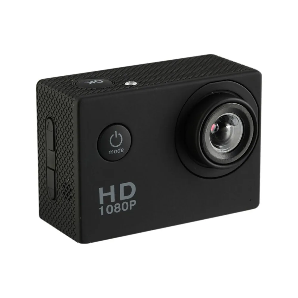 Caméra d'action numérique étanche HD 1080P / 24fps avec capteur CMOS, objectif grand angle, caméra sportive professionnelle 1080P