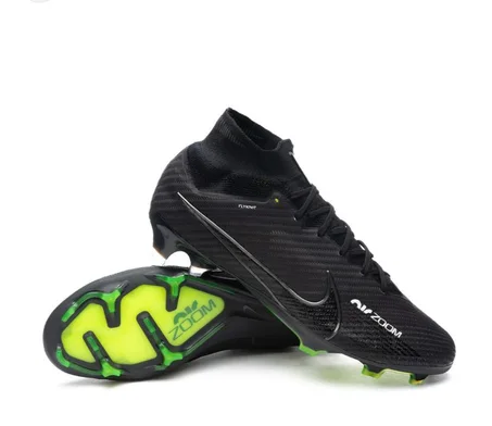 Promo Nike Air Zoom Mercurial Superfly Pro 9 FG - Noir/Gris/Blanc/Jaune Fluo