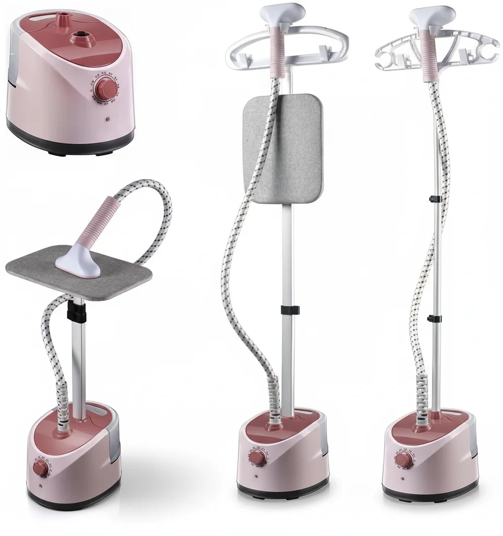 Fer à Vapeur pour Vêtements Debout 2000W, Puissant Repassage Maison avec Réservoir 1,8 L, Fer Vertical pour Tissus Délicats, for Usage Quotidien, Bureaux et Voyageurs Exigeants