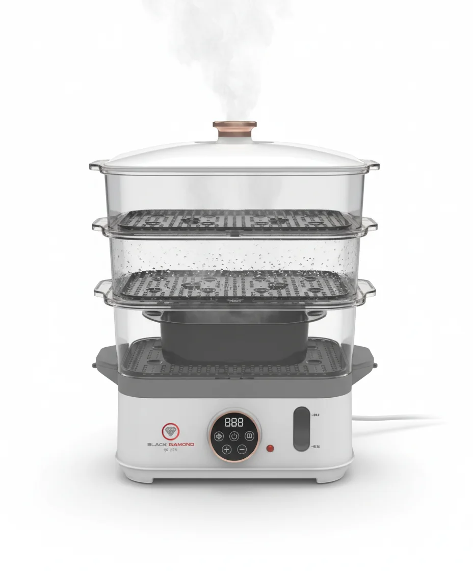 HEALTHY STEAMER SANS BPA DIGITAL 14L XXL: Cuiseur Vapeur, Digital, Intelligent