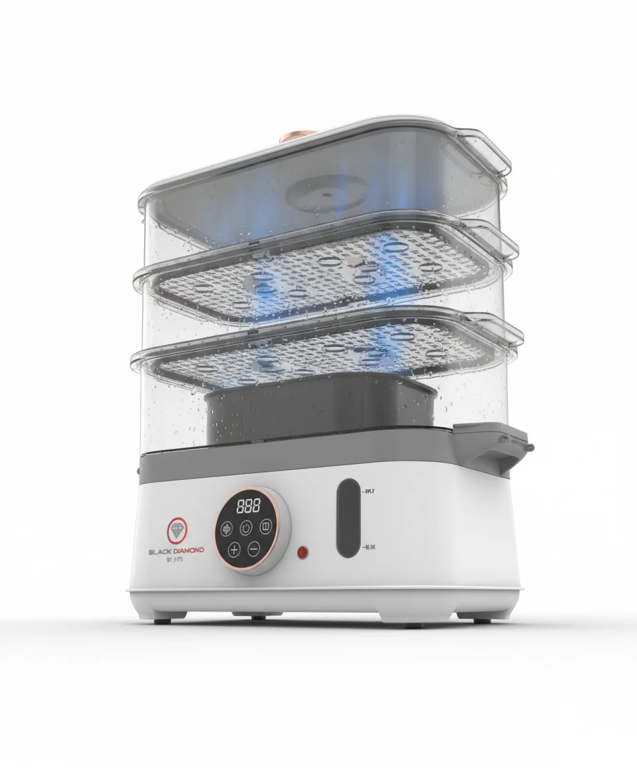 HEALTHY STEAMER SANS BPA DIGITAL 14L XXL: Cuiseur Vapeur, Digital, Intelligent