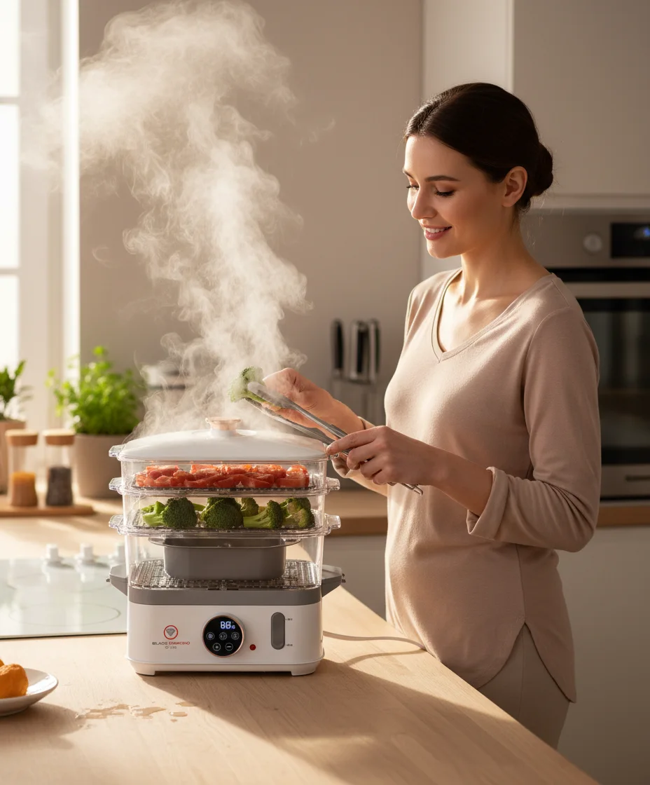 HEALTHY STEAMER SANS BPA DIGITAL 14L XXL: Cuiseur Vapeur, Digital, Intelligent