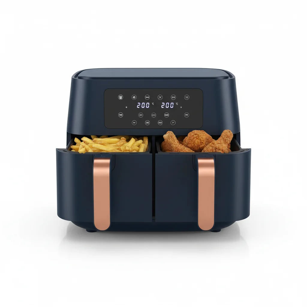 HEALTHY AIR FRYER & FOUR 2en1 FINITION MATTE BLEU DELUXE 8.5L Friteuse sans huile AirFryer