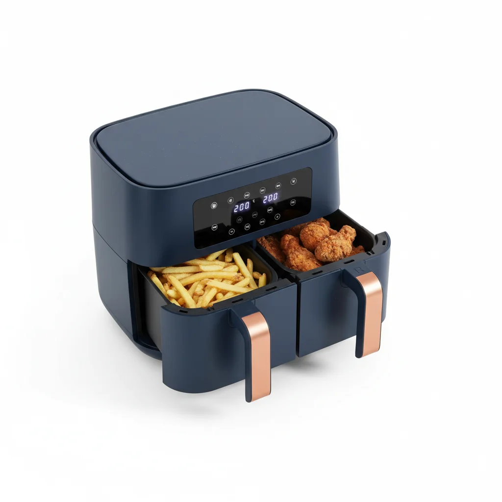HEALTHY AIR FRYER & FOUR 2en1 FINITION MATTE BLEU DELUXE 8.5L Friteuse sans huile AirFryer
