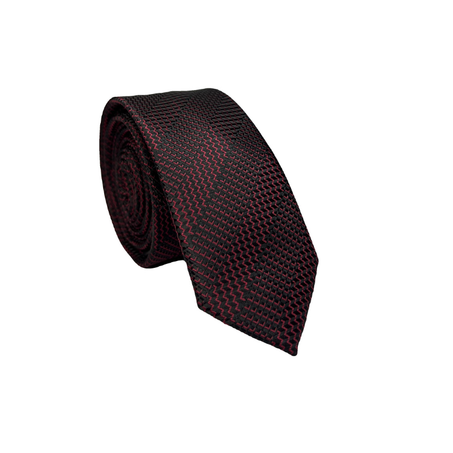 Cravate Rouge et Noir  à motifs