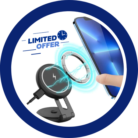 شاحن سيارة لاسلكي مغناطيسي شاحن حامل سيارة ماجسيف