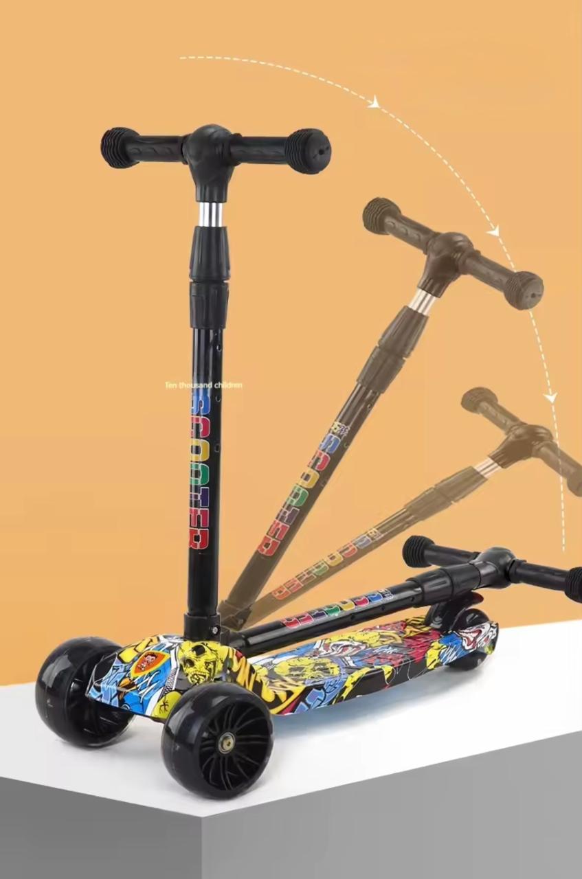 Trottinette Graffiti LED Musicale pour Enfants