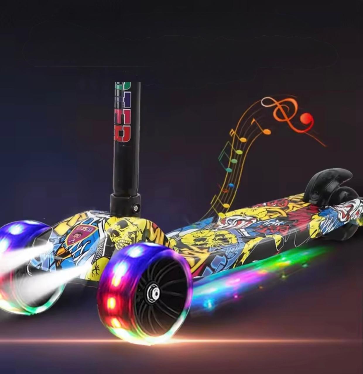 Trottinette Graffiti LED Musicale pour Enfants