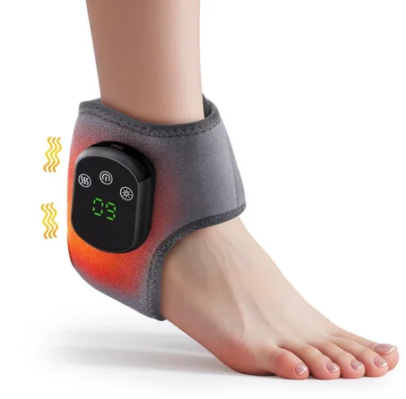 Ceinture de massage vibrante chauffante rechargeable USB pour cheville et pied