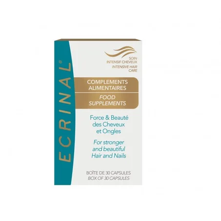 Ecrinal Complément Alimentaire Cheveux et Ongles 30 Capsules