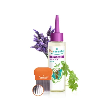 PURESSENTIEL LOTION ANTI-POUX + PEIGNE -100 ML