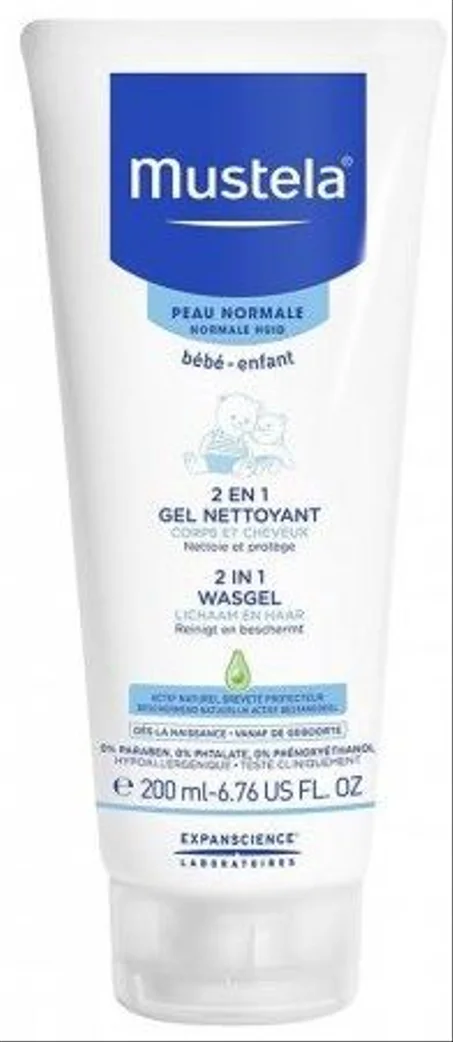 Mustela 2En1 Gel Nettoyant Bebe 200Ml