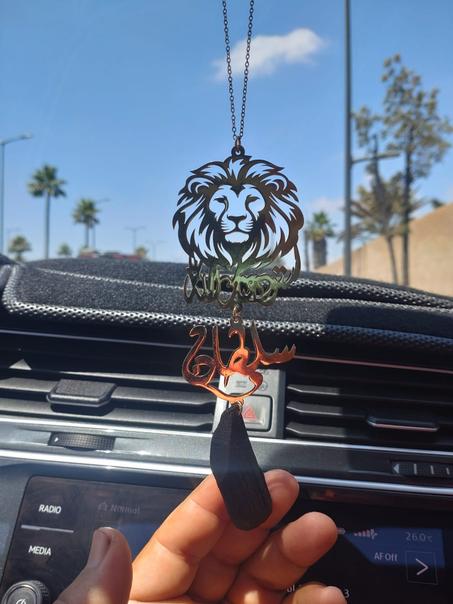 تعليقة عود القماري للسيارة أنيقة ومميزة مخصصة بالاسم