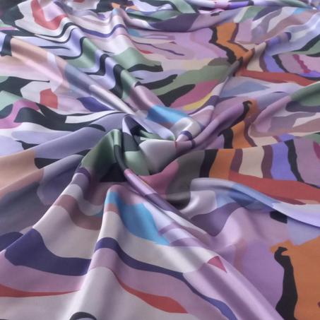 Coupon en satin de soie 300x150 cm Réf : T2314