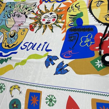 Coupon en satin de soie 300x150 cm Réf : T2404