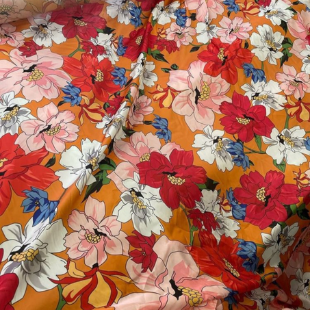 Coupon en satin de soie 300x150 cm Réf : T2308