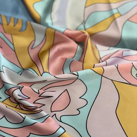 Coupon en satin de soie 300x150 cm Réf : T2301