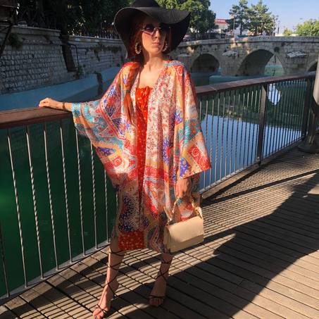 Kimono en satin de soie Réf : K2303