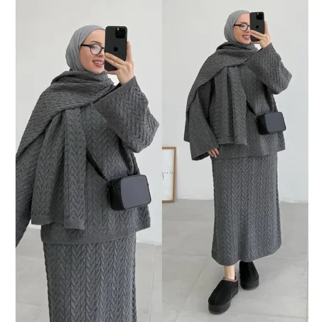 طقم تريكو شتوي راقي 329درهم