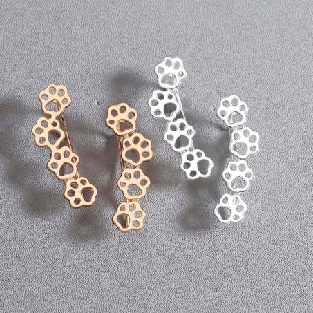 Cat And Dog Paw Erarring For Women