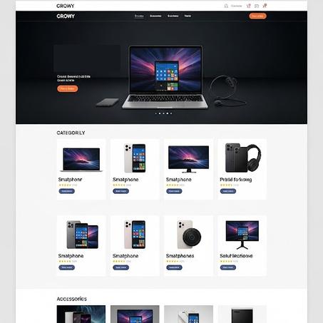 Websites of companies  that sell products (two language)