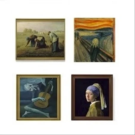 Business card plan for an art store