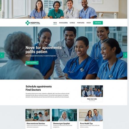 Hospital website two language