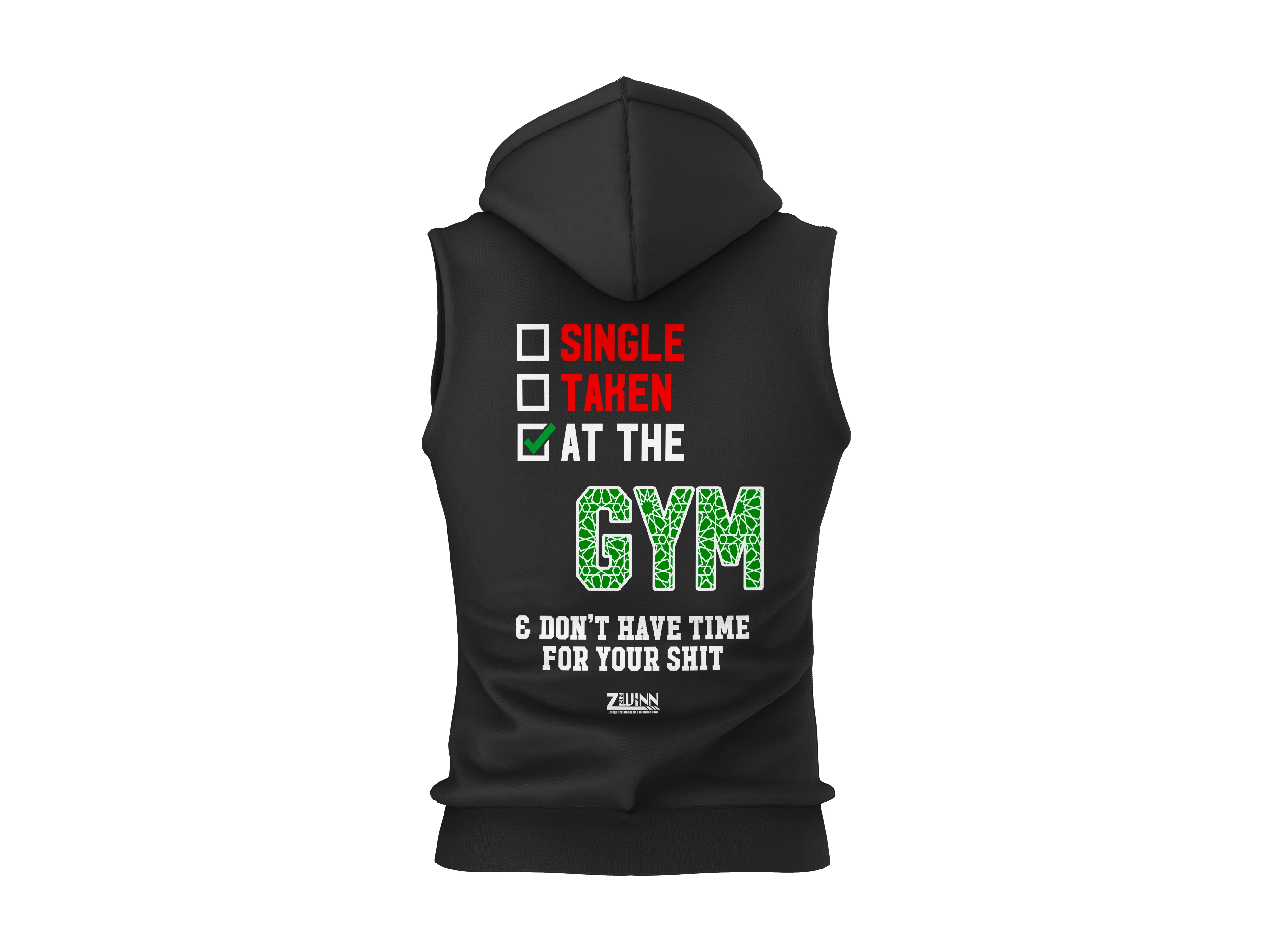 Hoodie Sans Manches “At The Gym”