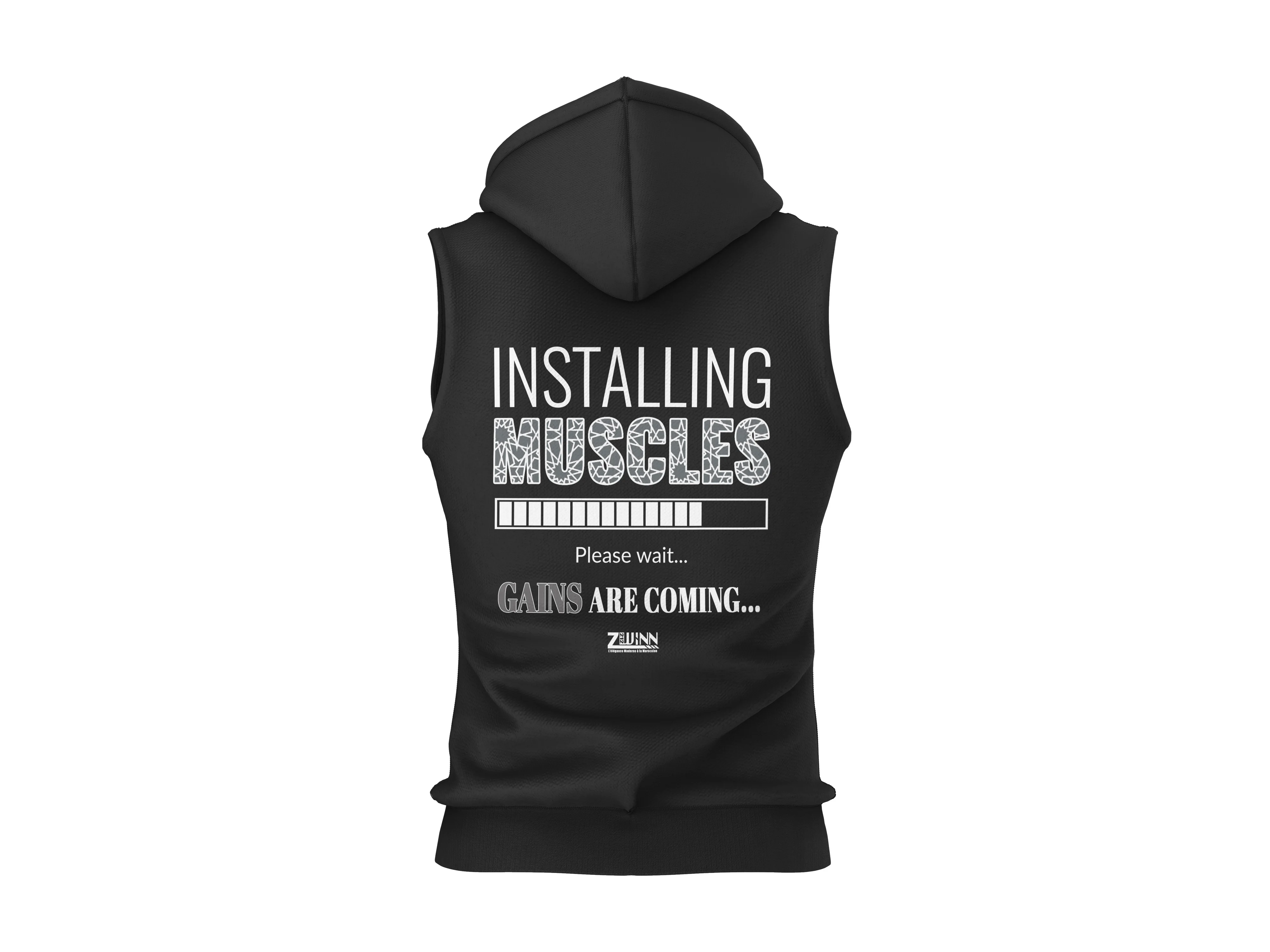 Hoodie Sans Manches “Installing Muscles”