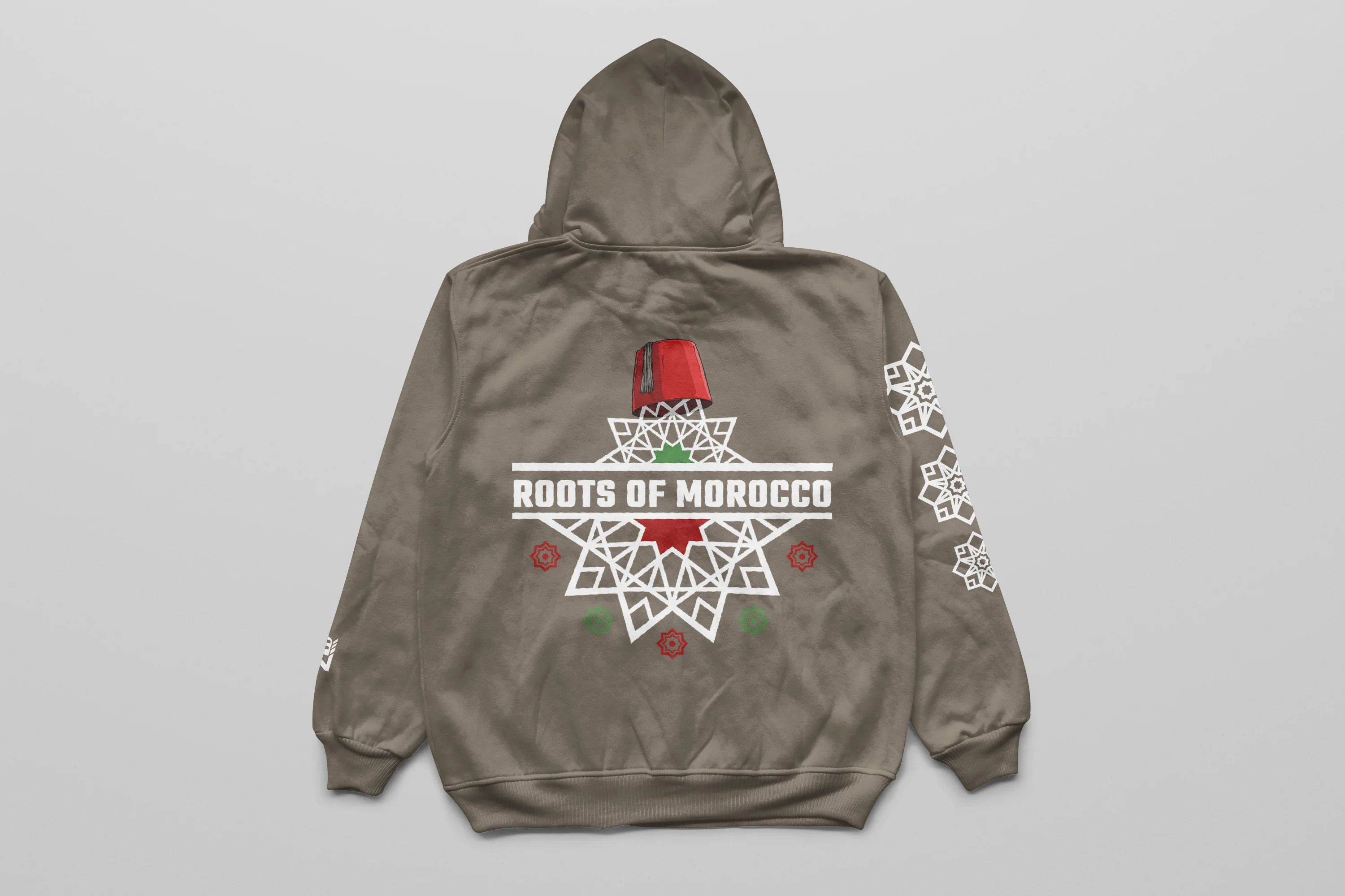 Hoodie beige  de première qualité et design très agréable marocain