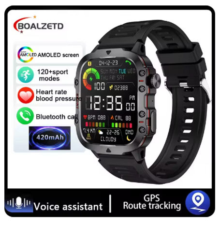 شاومى-ساعة ذكية عسكرية للرجال ، IP68 ، 5ATM ، رياضات خارجية ، متتبع للياقة البدنية ، جهاز مراقبة الصحة ، من من من نوع UFFA ، اتصال BT ، جديد ،