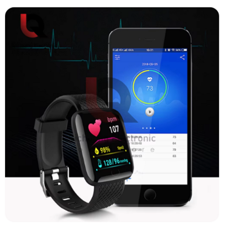 116 بلس ساعة ذكية مقاومة للماء سوار ذكي عد خطوات متعددة وضع الرياضة رسالة تذكير معدل ضربات القلب مراقبة ضغط الدم