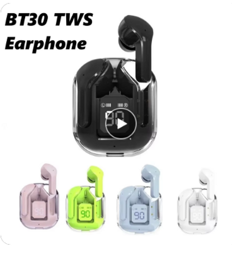 سماعات TWS لاسلكية بلوتوث ، سماعات رأس رياضية ، شاشة رقمية ليد ، سماعات أذن صوت ستيريو ، سماعة رأس BT ، ENC