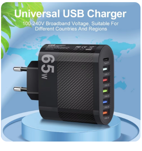 USB PD شحن محول ل شاومي ، آيفون 13 ، سامسونج الهاتف المحمول التوصيل ، الجدار شاحن ، QC 3.0 ، 3.1A ، 5 منافذ