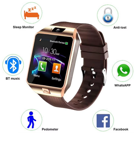 ساعة ذكية DZ09 ساعة ذكية دعم TF سيم كاميرا الرجال النساء الرياضة بلوتوث متوافق ساعة اليد لسامسونج هواوي شاومي