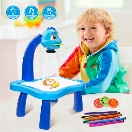 Table à dessins projecteur LED + 12 crayons