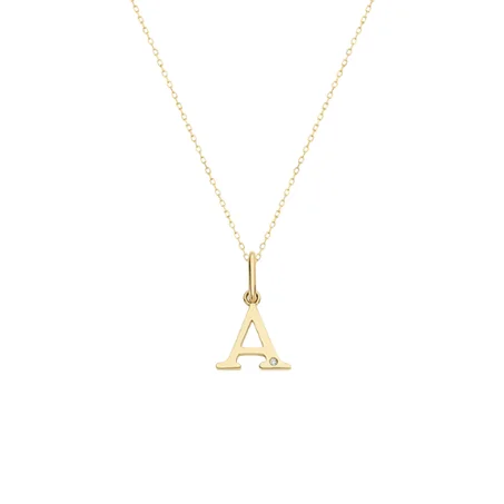 Personalized Initial Gold Necklace