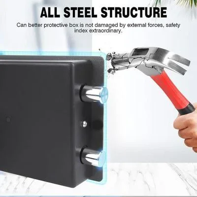 خزنة أمان إلكترونية، خزنة رقمية من الصلب مع مفتاحين.