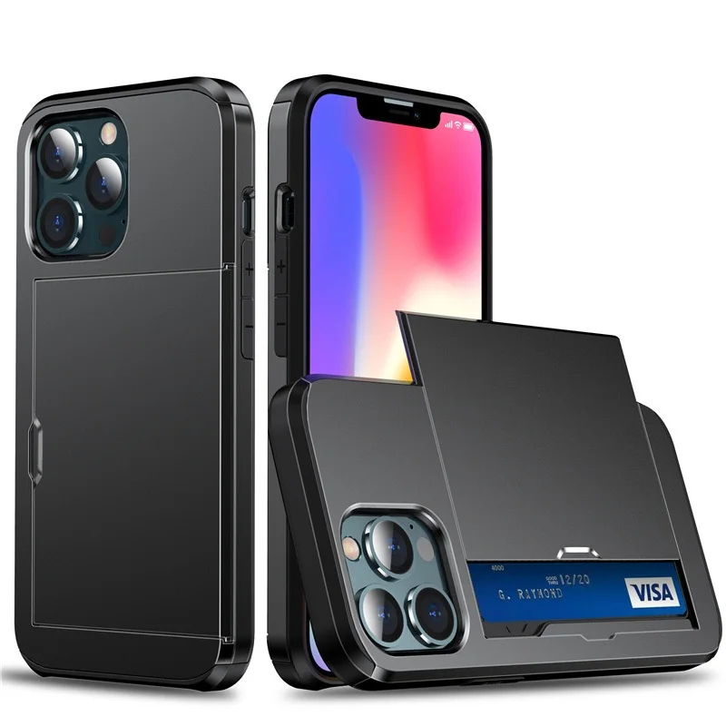 غطاء هاتف iPhone 17 Pro Max مع حامل بطاقات – عملي وآمن