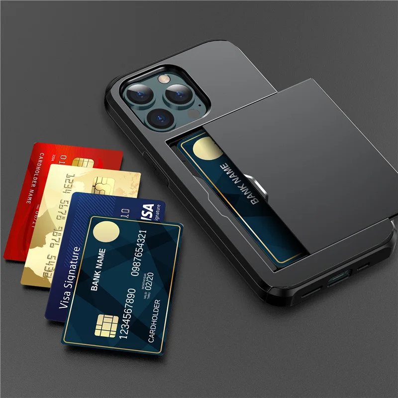 غطاء هاتف iPhone 17 Pro Max مع حامل بطاقات – عملي وآمن